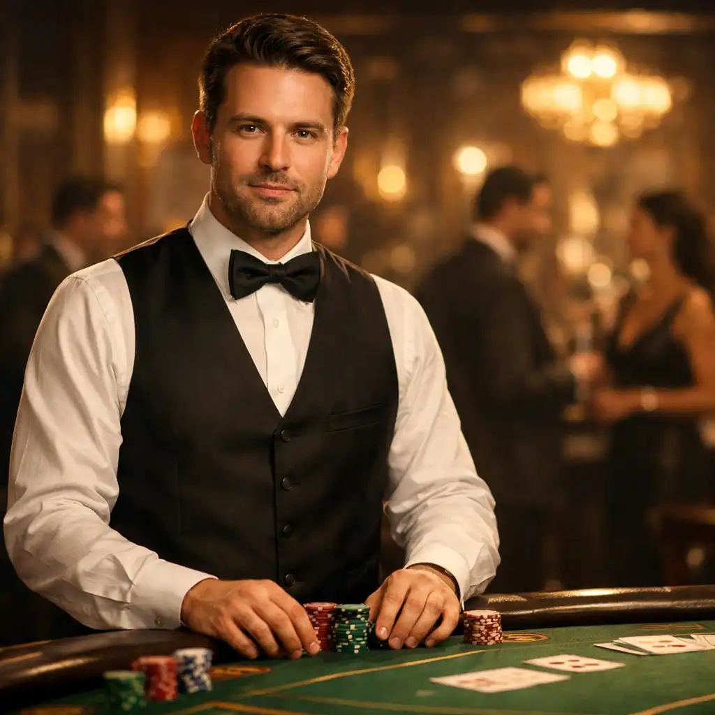 Profesjonalny croupier